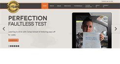 Desktop Screenshot of corsaschoolofmotoring.co.uk
